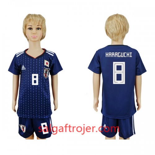 Japan Fodboldtrøjer Haraguchi 8 Børn Hjemmebanesæt VM 2018 Japan Fodboldtrøjer Haraguchi 8 Børn Hjemmebanesæt VM 2018